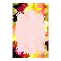 Bright Flowers Flame Stationery