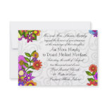 Bright Flowers Wedding Invitation