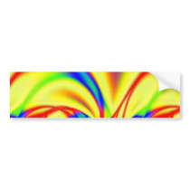Bright Fractal bumper stickers