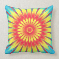 bright fractal pillows