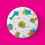 Bright Fun Animals Pinback Button