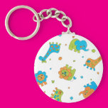 Bright Fun Animals Keychain