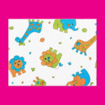 Bright Fun Animals Post Cards