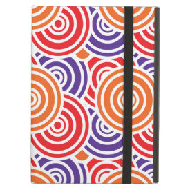 Bright Fun Concentric Circle Pattern Gifts iPad Cover