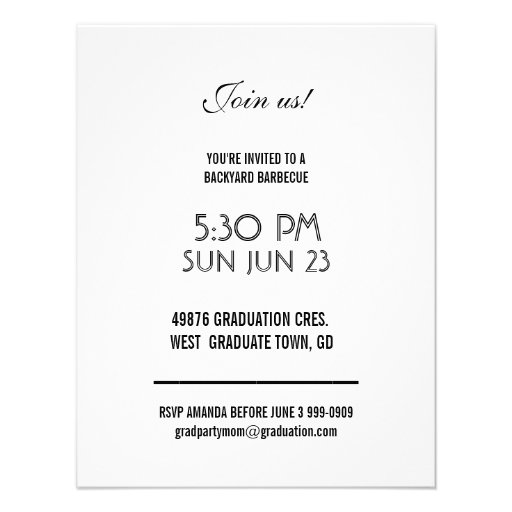 Bright Girly Colors 4 Grad Photo Invitations