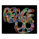 Bright Graffiti Design Peace Poster posters