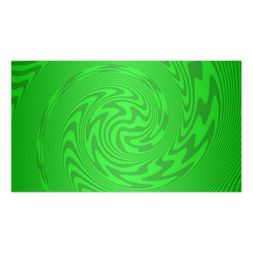Bright Green Abstract Design Business Card Template (back side)