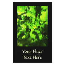 Bright Green Abstract. Flyer Design