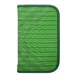 bright green abstract pattern folio planners