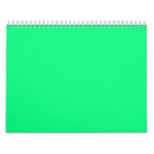 Bright Green Backgrounds on a Calendar