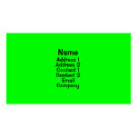 Bright Green business cards