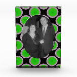 bright green circles photo frame awards