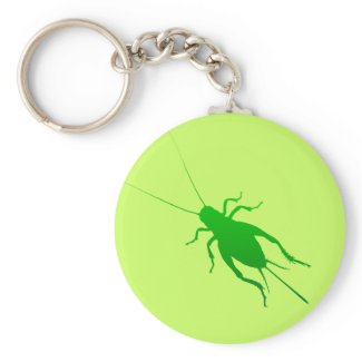 Bright Green Cricket keychain