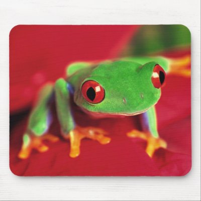 Bright Green Frog Mouse Mat Mousepad Zazzle_mousepad