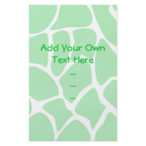 Bright Green Giraffe Print Pattern. Full Color Flyer