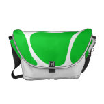 Bright Green Giraffe Print Pattern. Courier Bag