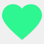 Bright Green Heart Sticker