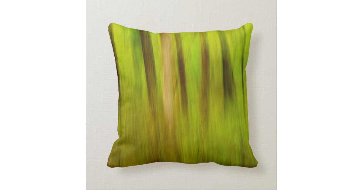 Bright Green Summer Abstract Throw Pillow Zazzle