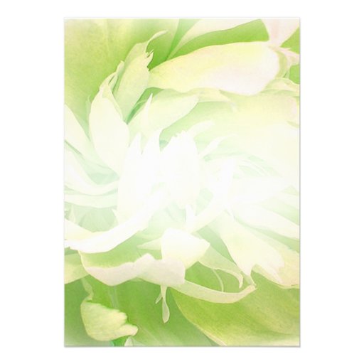 Bright Greenish Floral wedding gift Personalized Announcement