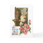 Bright Happy Christmas - Vintage Horses