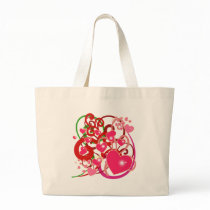Bright Hearts and Scrolls for Lovers bags by greenbaby Bright Hearts and Scrolls for Lovers bags