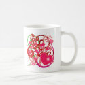 Bright Hearts and Scrolls for Lovers mugs