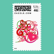 Bright Hearts and Scrolls for Lovers stamps