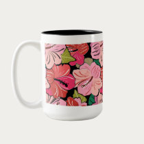 Bright Hibiscus Mug by naturespaintbox Bright Hibiscus Mug