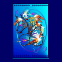 Bright Horse 2 Oval Large Posterr posters