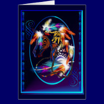 Bright Horse  Oval Cards cards