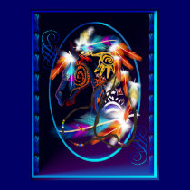 Bright Horse Oval Posters posters