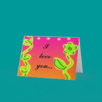 bright i love you flower card by lissame73 bright i love you flower card