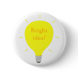Bright idea! light bulb Affirmation buttons buttons