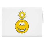 Bright Idea Smiley Face Greeting Cards