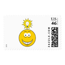 Bright Idea Smiley Face postage by doonidesigns Bright Idea Smiley Face postage