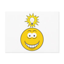 Bright Idea Smiley Face Post Card