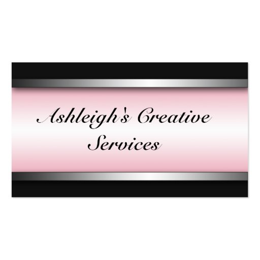 Bright Insiders Pink Business Cards (front side)