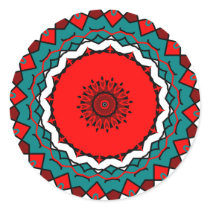Bright Kaleidoscope Mandala stickers by deleas Bright Kaleidoscope Mandala stickers