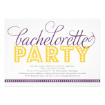 Bright Lights Bachelorette Party Invitation