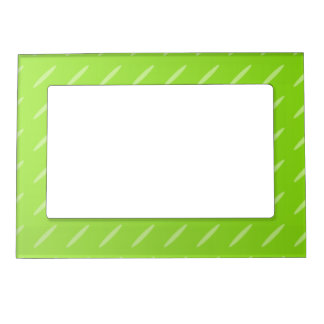 Bright Lime Green Patterned Background Design Magnetic Picture Frame