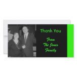 bright lime green photo cards