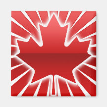 Bright Maple leaf design Magnet