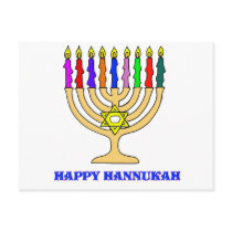 Bright Menorah postcards by holidaytime Bright Menorah postcards