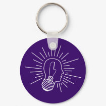 Bright Mind(white) keychains by out4sail Bright Mind(white) keychains