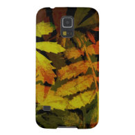 Bright Modern Leaves Abstract Pattern Cases For Galaxy S5