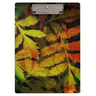 Bright Modern Leaves Abstract Pattern Clipboard