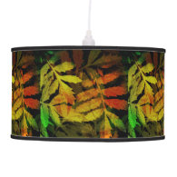 Bright Modern Leaves Abstract Pattern Hanging Pendant Lamps