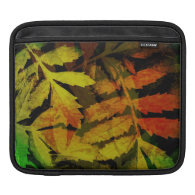 Bright Modern Leaves Abstract Pattern iPad Sleeve