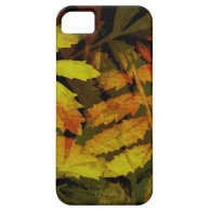Bright Modern Leaves Abstract Pattern iPhone 5 Case