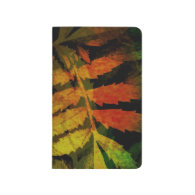 Bright Modern Leaves Abstract Pattern Journals